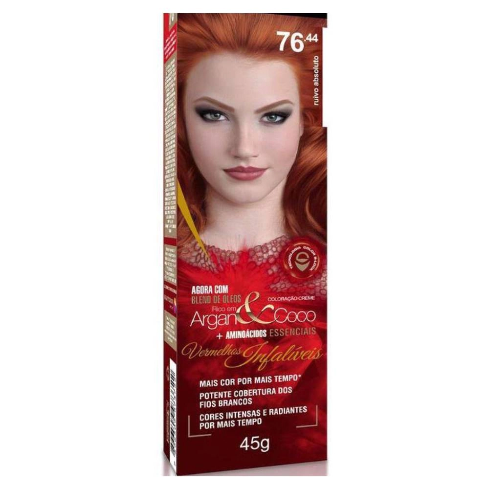 Tint Beauty Color Cr Esp 76.44 Ruivo Absoluto Teste