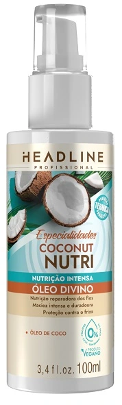 Oleo Cap Headline 100ml Coconut Nutri Divino Especialidades
