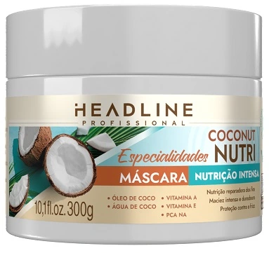 Masc Cap Headline 300g Coconut Nutri Especialidades