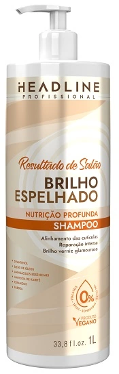 Sh Headline 1l Brilho Espelhado Resultado De Salao