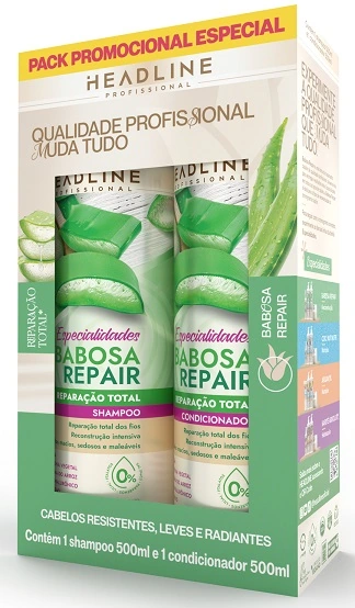 Kit Headline Sh Cond 500ml Babosa Repair Especialidades