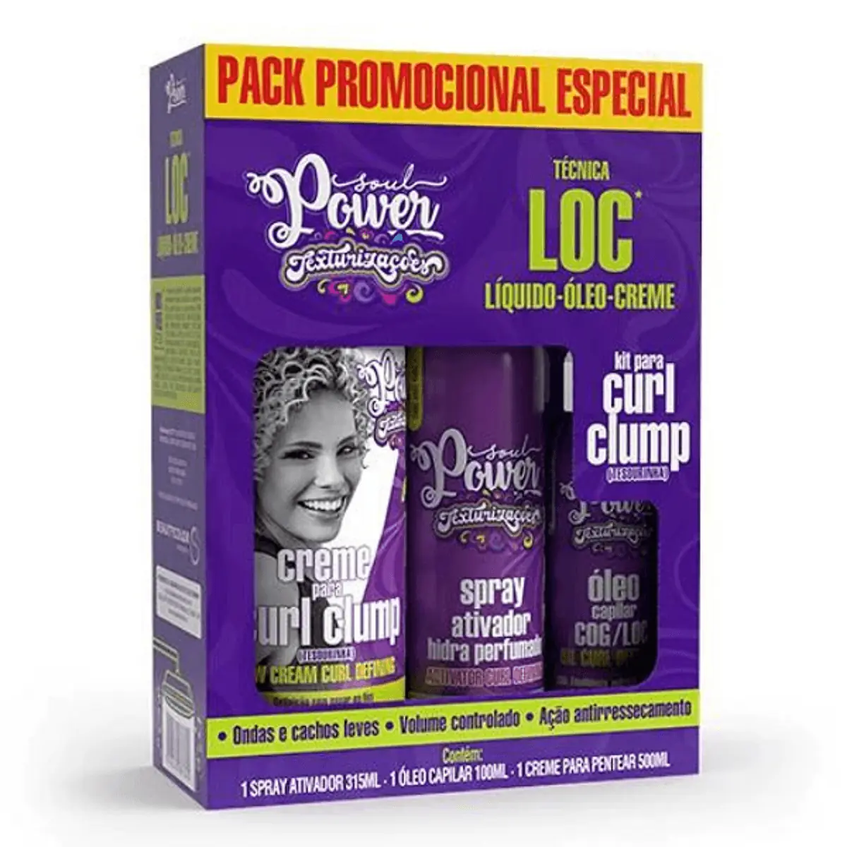 Kit Soul Power Cr Pent Oleo Gelat Curl Clump Tec Cog