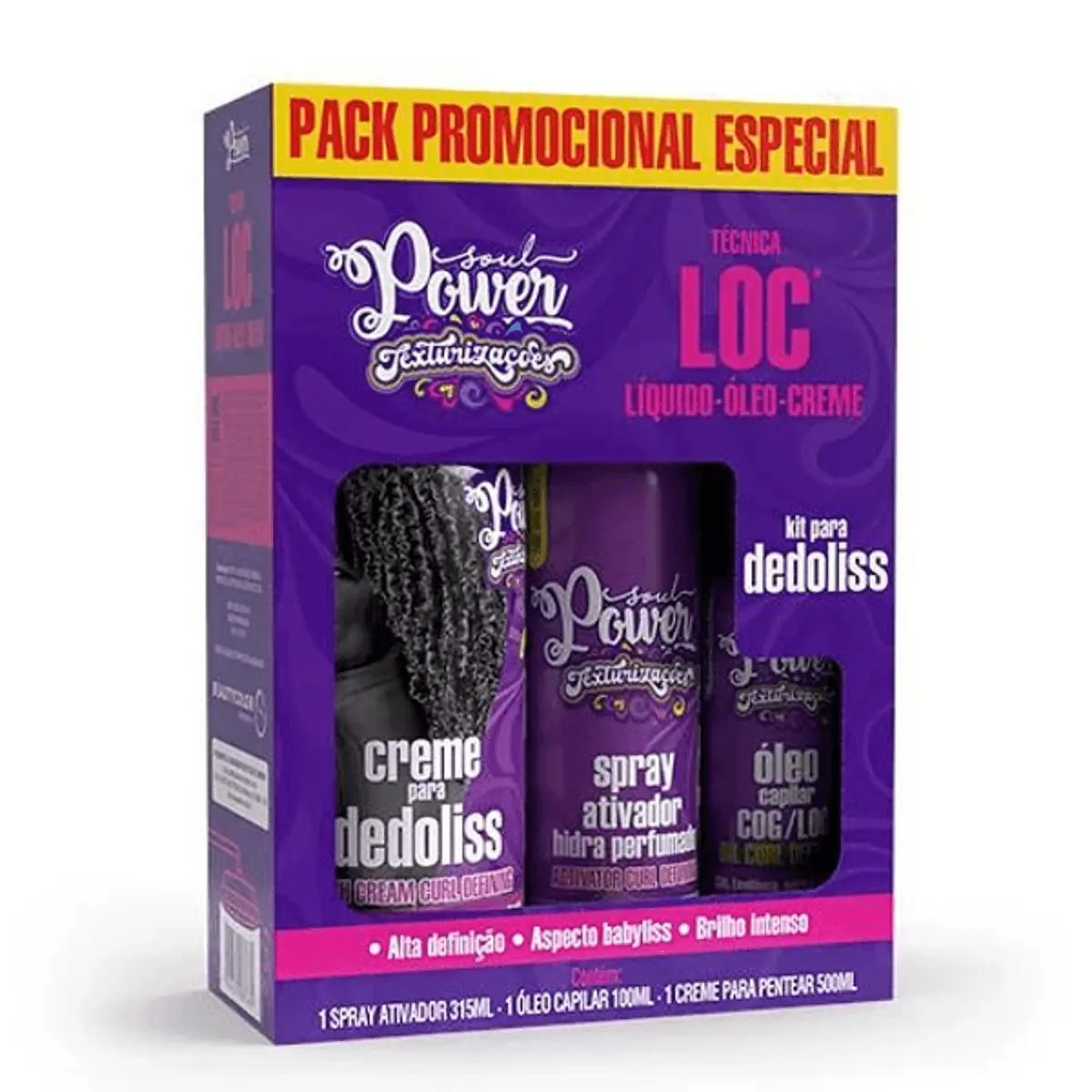 Kit Soul Power Cr Pent Oleo Gelat Dedoliss High Tc