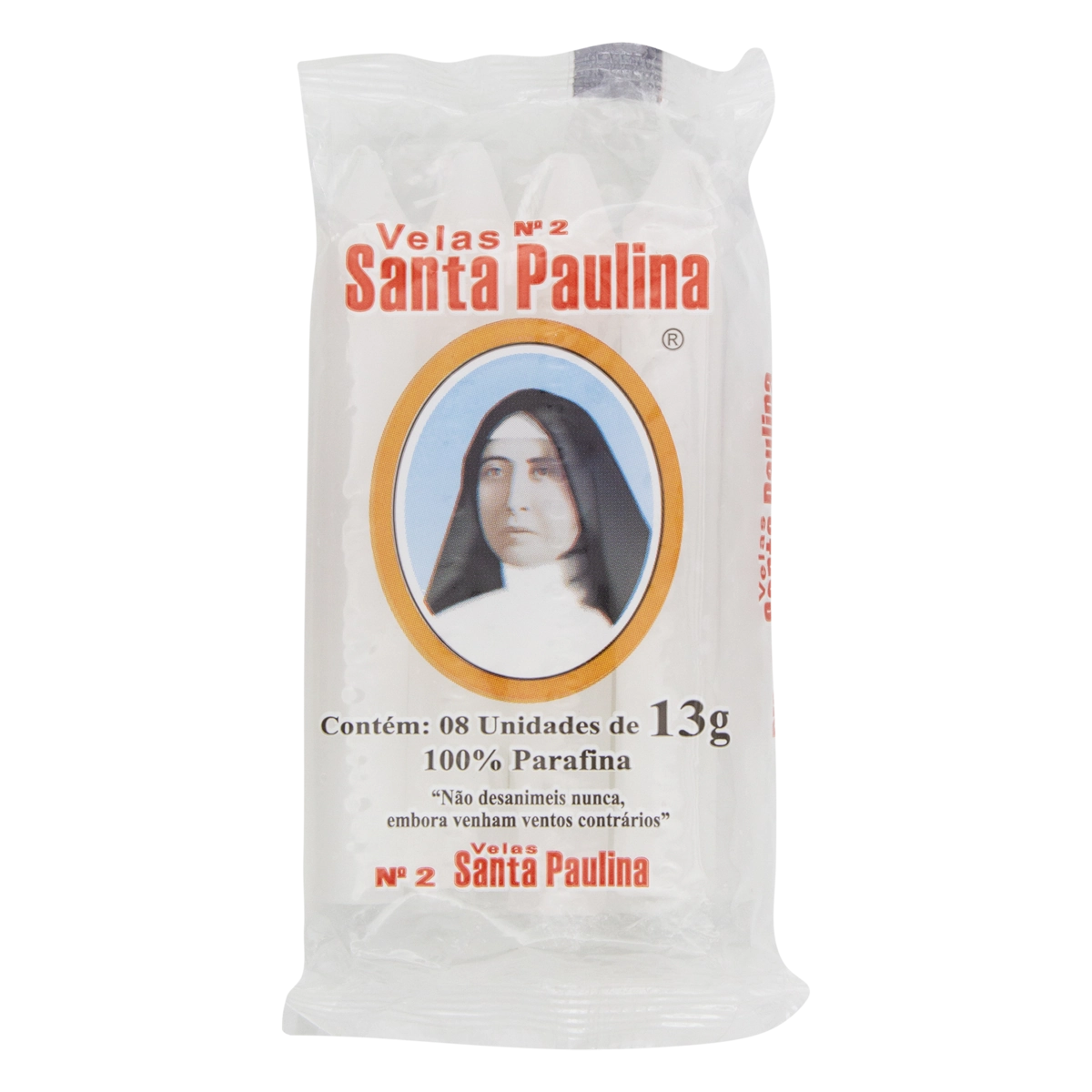 Vela Comum Velas Santa Paulina N 2 Pacote 104g 8 Unidades