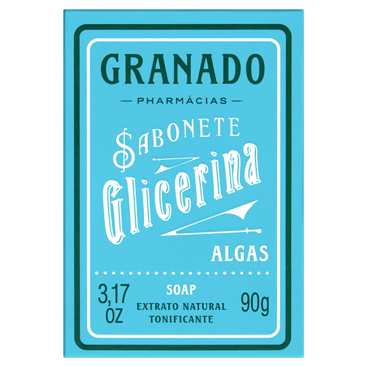Sabonete Barra Algas Granado Glicerina Caixa 90g