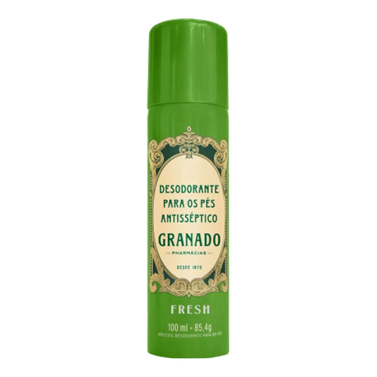 Desodorante Aerossol Para Os Pés Antisséptico Granado Fresh Frasco 100ml Spray