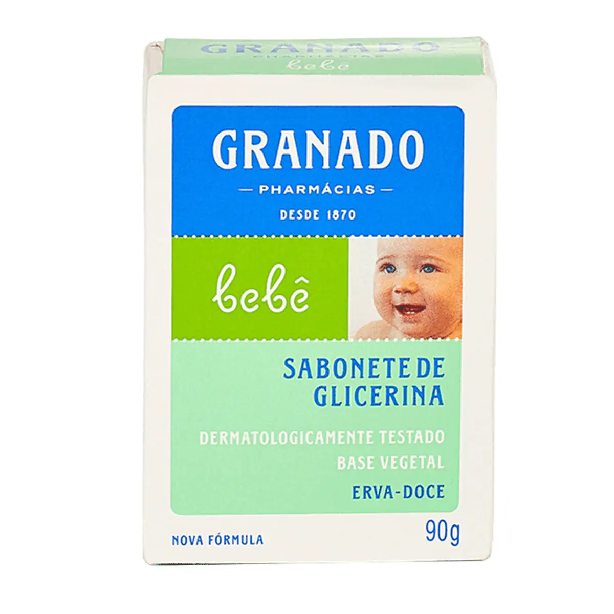 Sabonete em Barra de Glicerina Erva-Doce Granado Bebê Caixa 90g