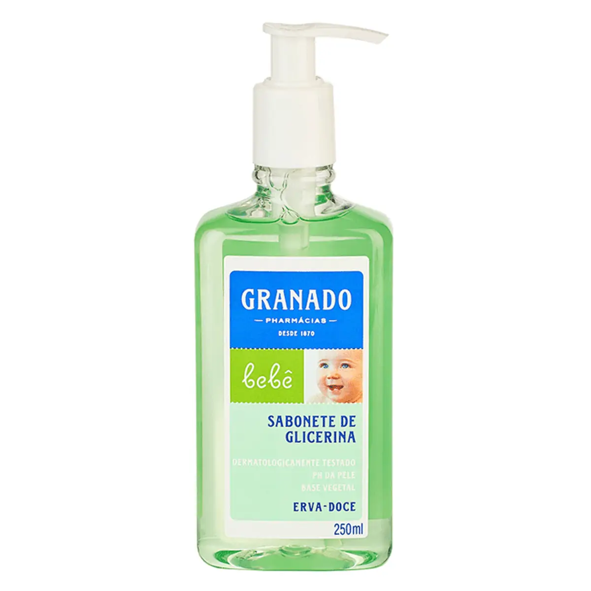 Sabonete Líquido de Glicerina Erva-Doce Granado Bebê Frasco 250ml