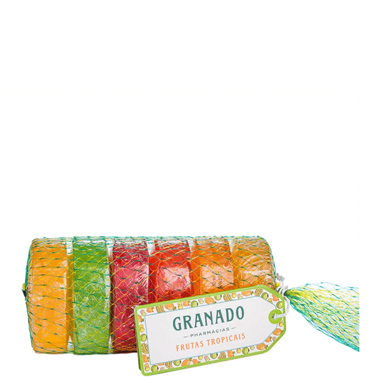 Kit Sabonete Barra De Glicerina Abacaxi Banana Manga Goiaba Coco Maracujá Granado Frutas Tropicais 9