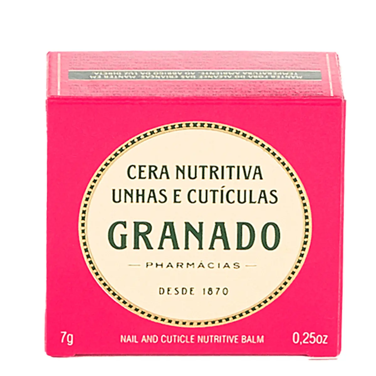 Cera Nutritiva Unhas e Cutículas Granado Pink Caixa 7g