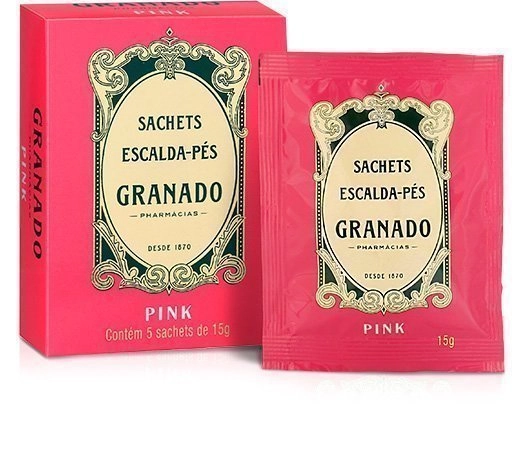 Escalda Pés Granado Pink Caixa 75g 5 Unidades