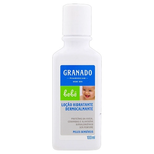 Loção Hidratante Dermocalmante Sem Perfume Granado Bebê Frasco 100ml
