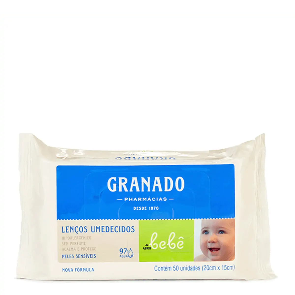 Lenço Umedecido Macio Granado Bebê Pacote 50 Unidades