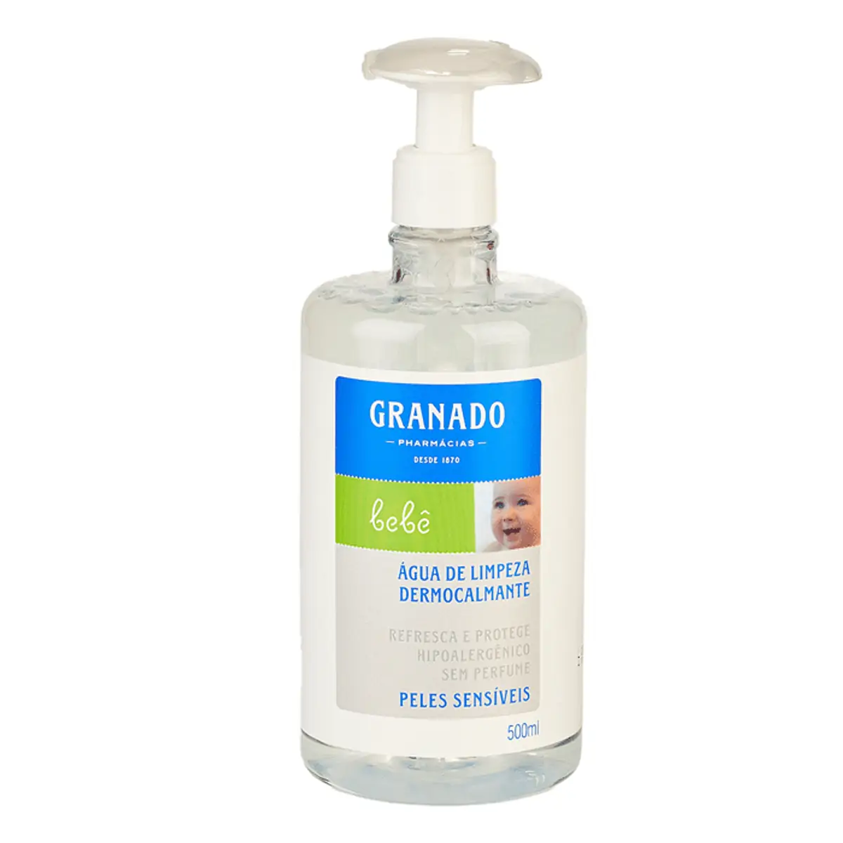 água De Limpeza Dermocalmante Sem Perfume Granado Bebê Frasco 500ml