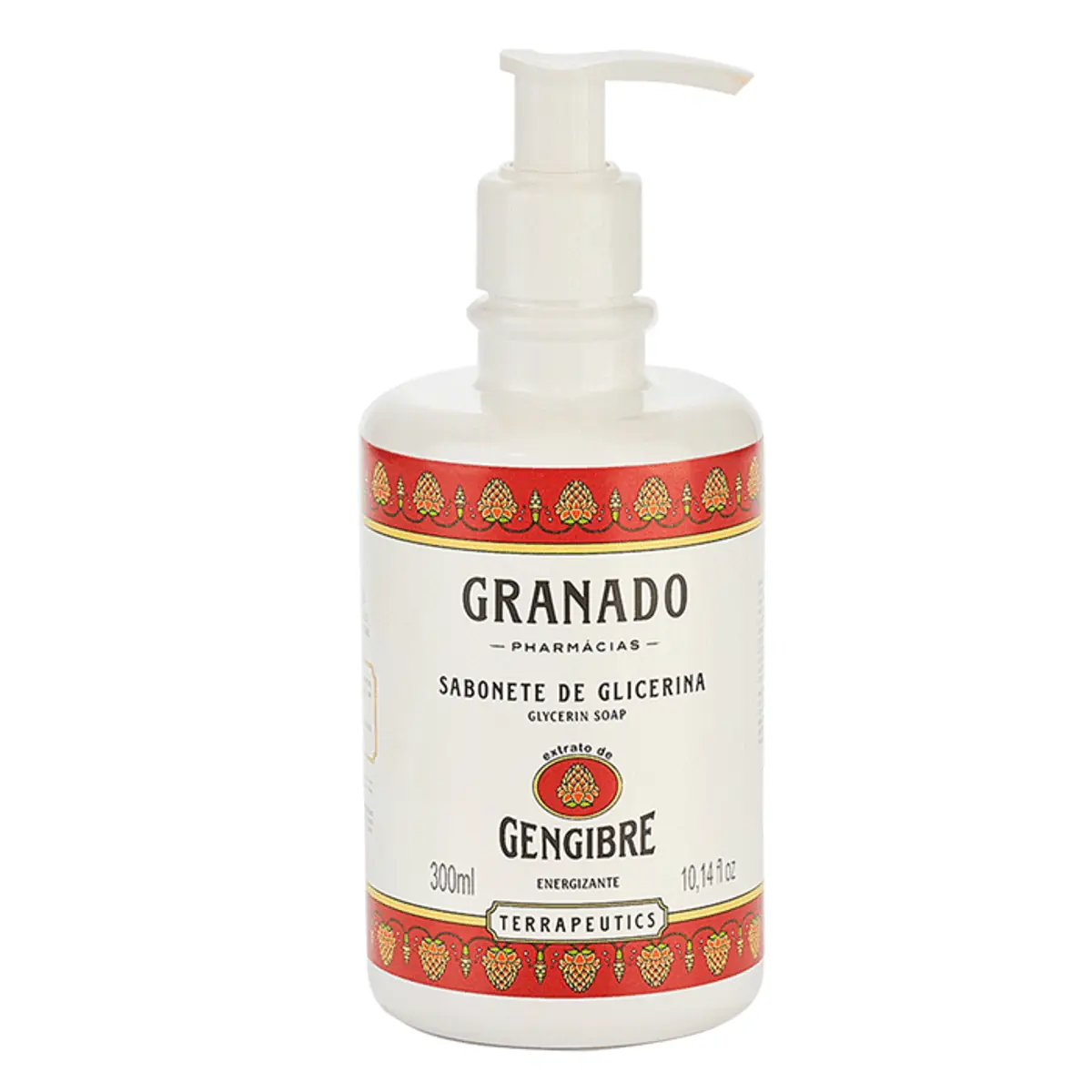 Sabonete Líquido De Glicerina Gengibre Granado Terrapeutics Frasco 300ml