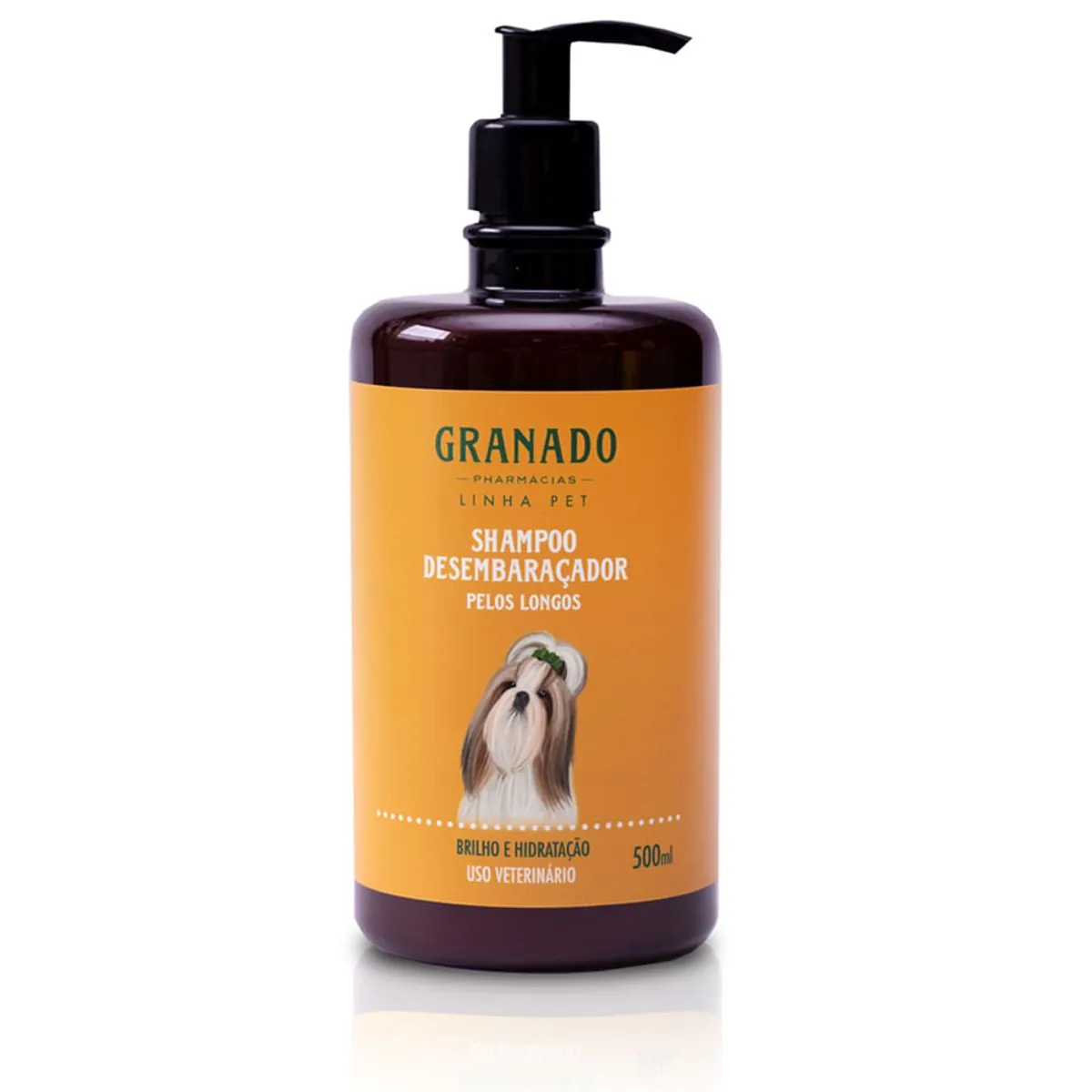 Shampoo Desembaraçador Pelos Longos Granado Pet Frasco 500ml