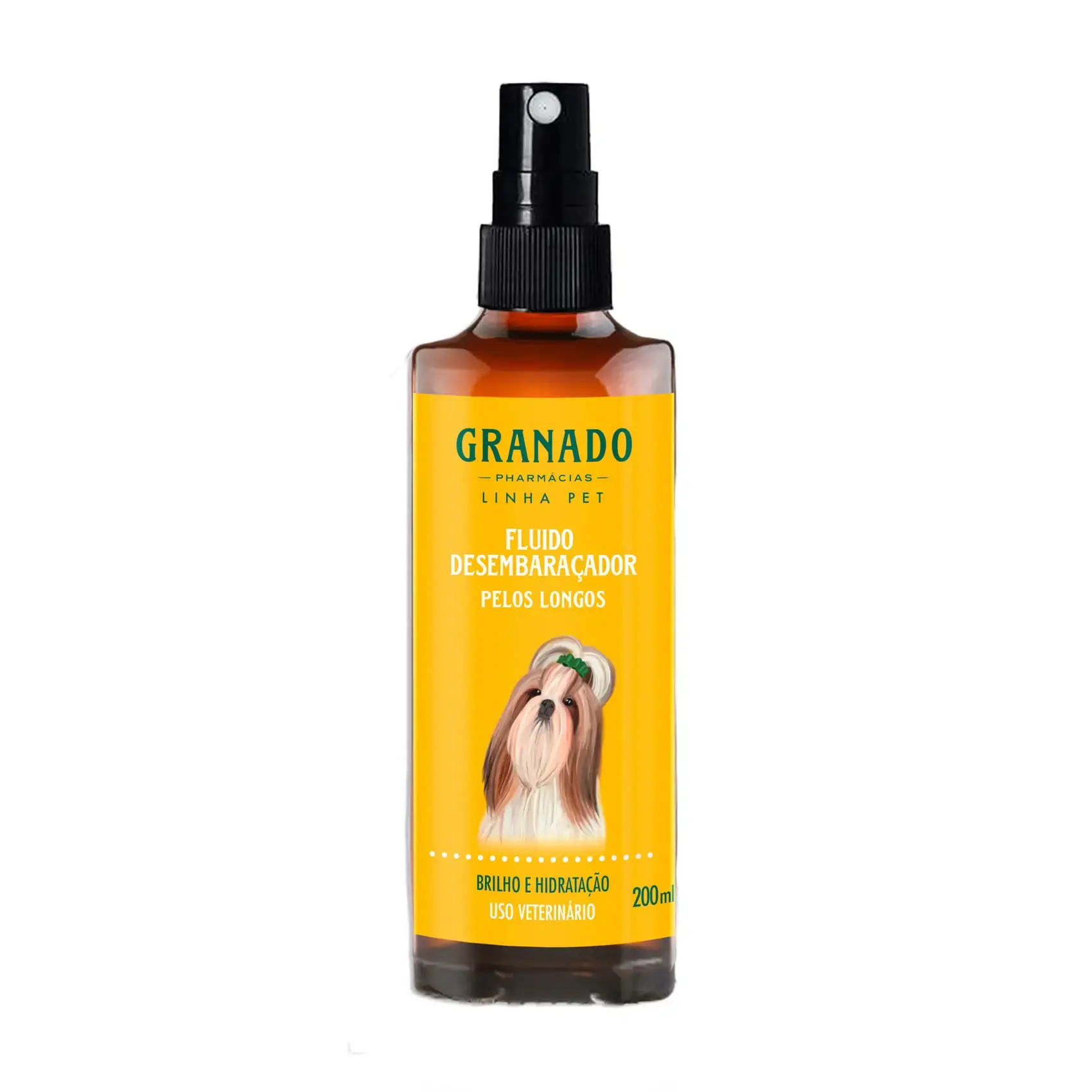 Fluido Desembaraçador Pelos Longos Granado Pet Frasco 200ml