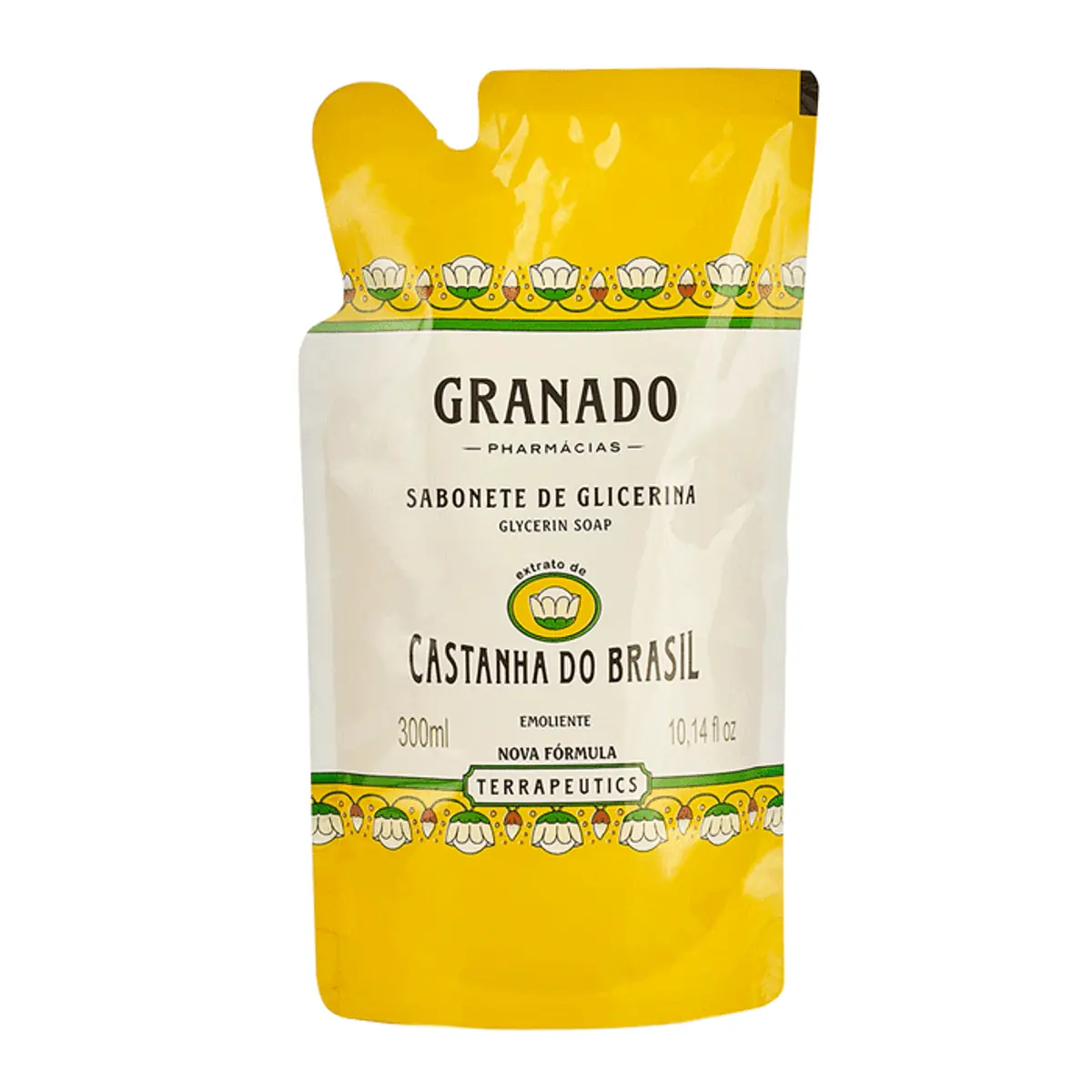 Sabonete Líquido De Glicerina Castanha Do Brasil Granado Terrapeutics Sachê 300ml Refil