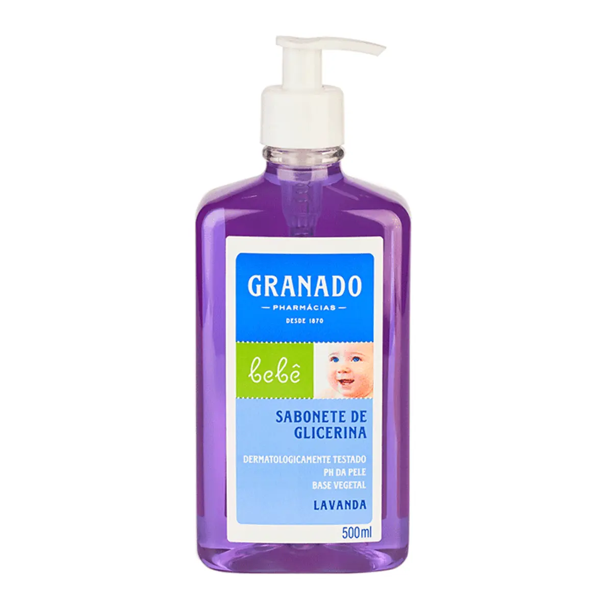 Sabonete Líquido Infantil Granado Bebê Glicerina e Lavanda 500ml