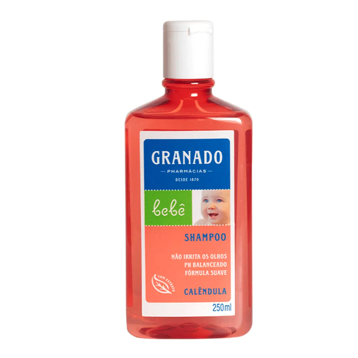 Shampoo Líquido Calêndula Granado Bebê Frasco 250ml