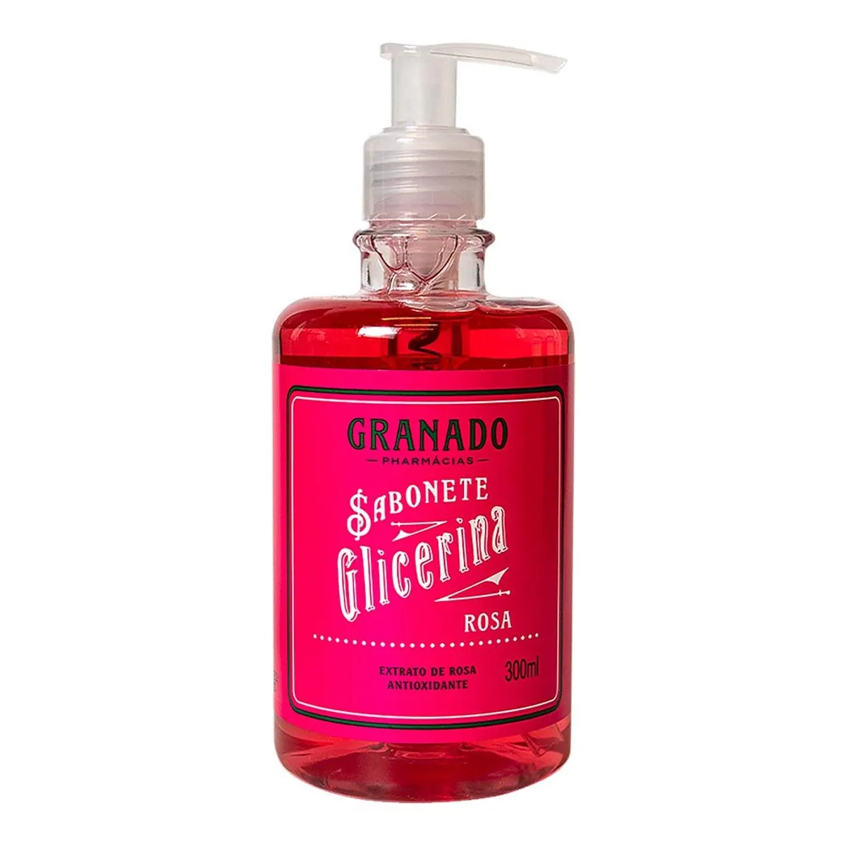 Sabonete Líquido Rosa Granado Glicerina Frasco 300ml