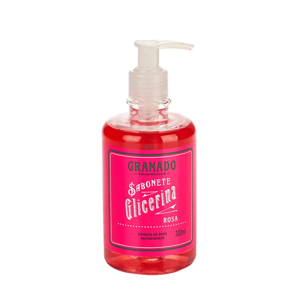 Sabonete Líquido Rosa Granado Glicerina Sachê 300ml Refil