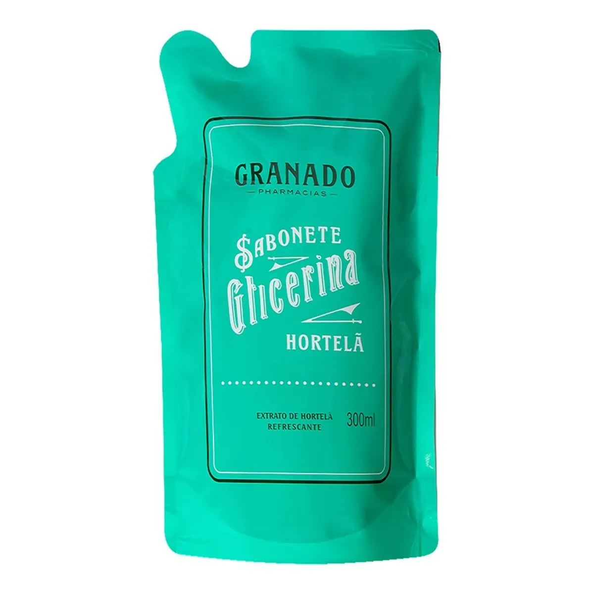 Sabonete Líquido Hortelã Granado Glicerina Sachê 300ml Refil