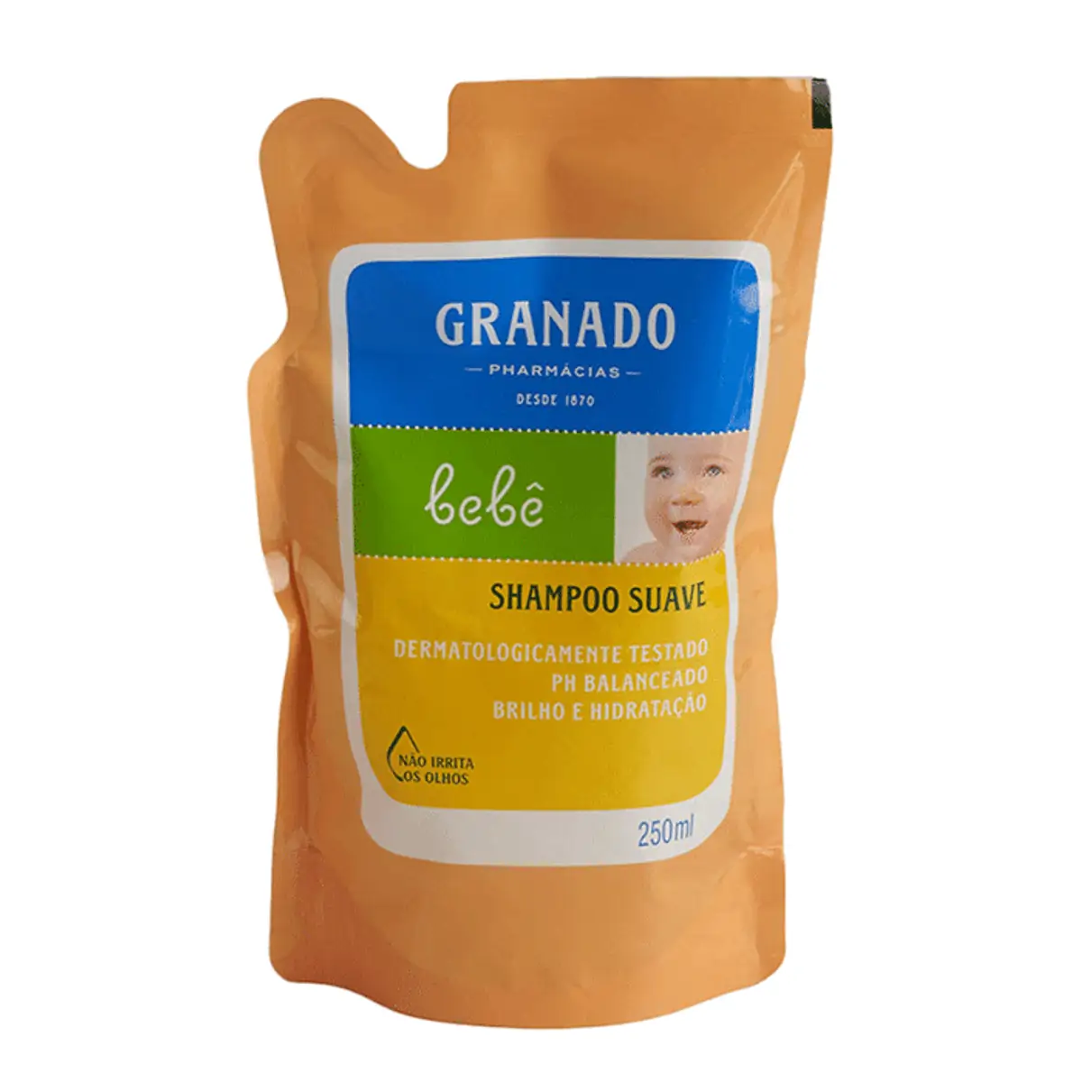 Shampoo Suave Granado Bebê Sachê 250ml Refil
