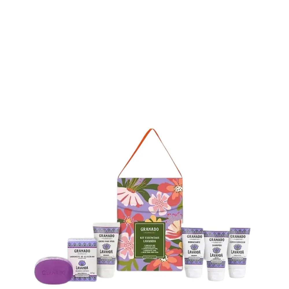 Kit Sabonete Barra De Glicerina 90g Shampoo Condicionador Hidratante Creme Para Mãos 50ml Cada Lavan