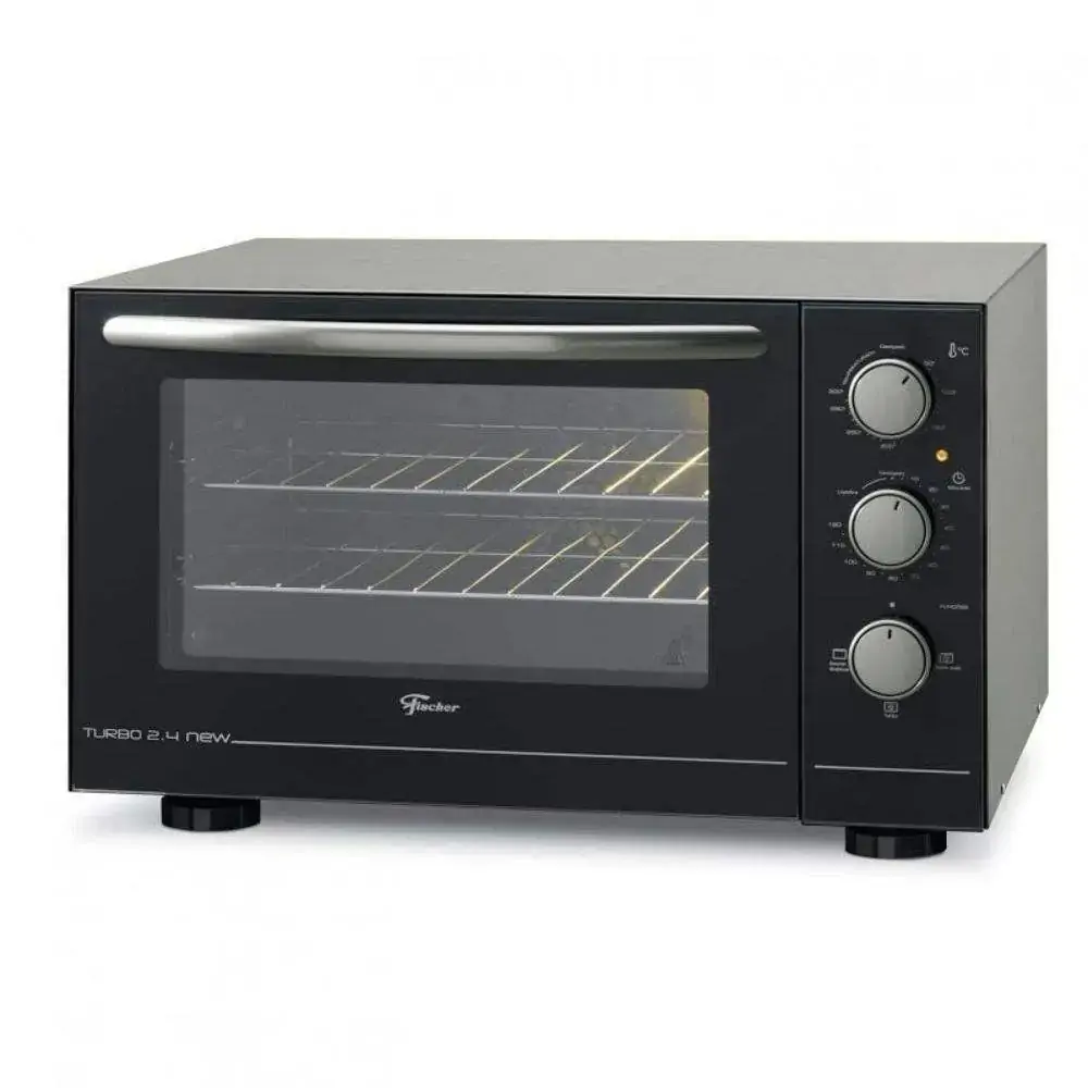 Forno Elétrico Prata Bancada 48l Fischer Turbo 2.4 New 220v