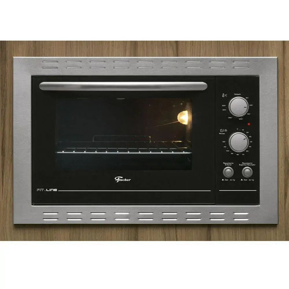 Forno Elétrico Inox Embutido 44l Fischer Fit Line 127v
