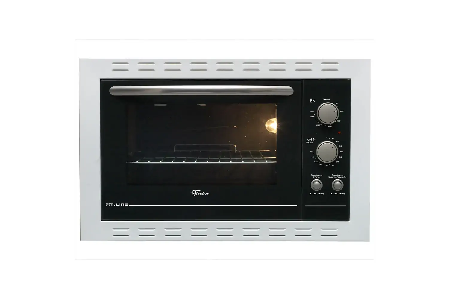 Forno Elétrico De Embutir Fischer 44 Litros Fit Line Branco