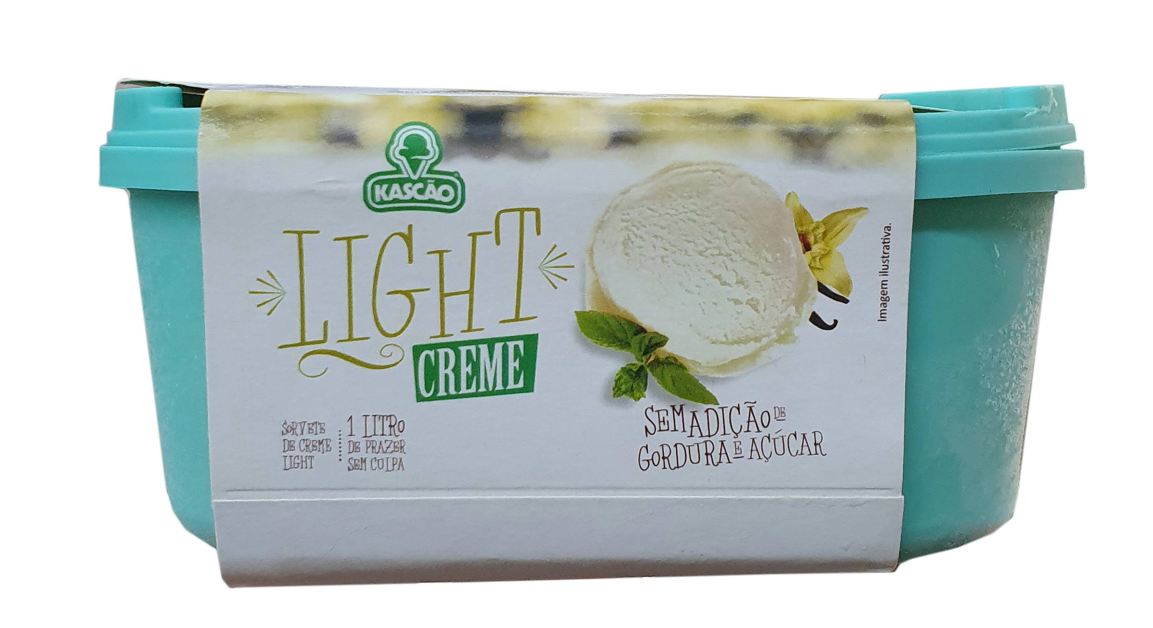Sorvete Kascao Light Creme 1l