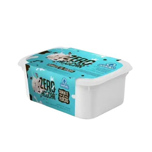 Sorvete Kascao Zero 1l Flocos