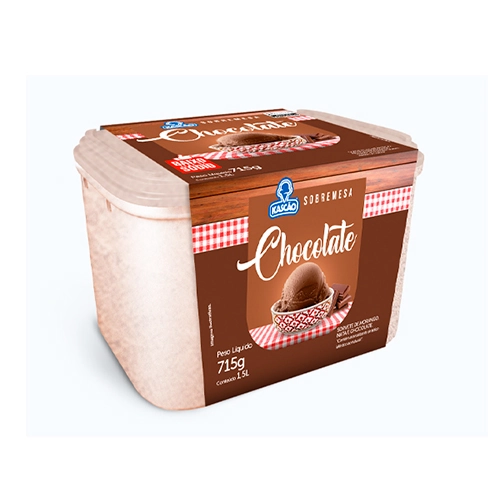 Sorvete Chocolate Kascão Sobremesa Pote 1,5l