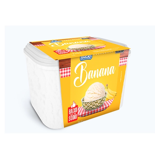 Sorvete de Banana Caramelizada KASCÃO 1,5 Litros