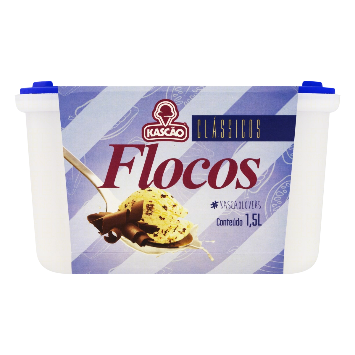 Sorvete Flocos Kascão Clássicos Pote 1,5l