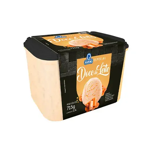 Sorvete Kascao Especial 1,5l Doce De Leite