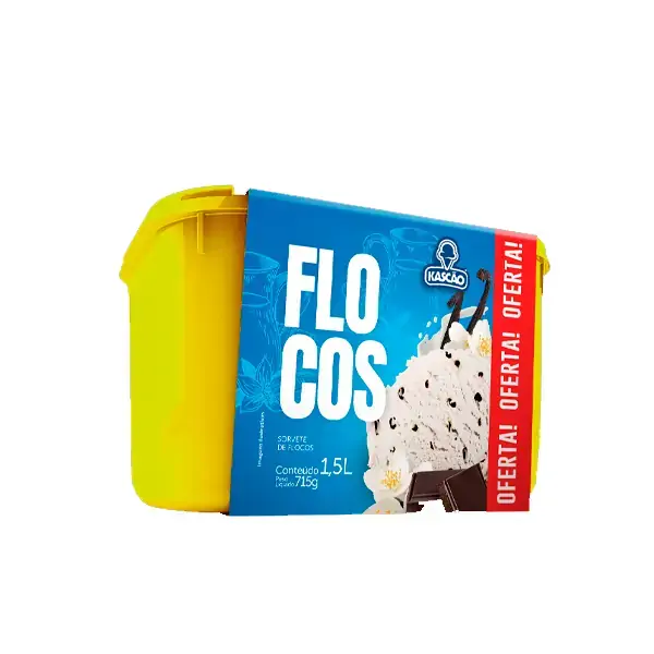 Sorvete Kascao Prom 1,5l Flocos