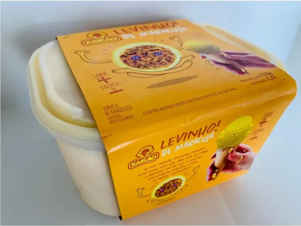 Sorvete Maracujá Kascão Levinho Pote 1,5l