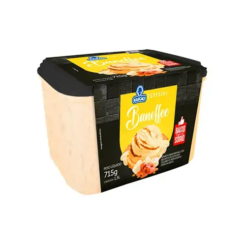 Sorvete Kascao Especial 1,5l Banoffee
