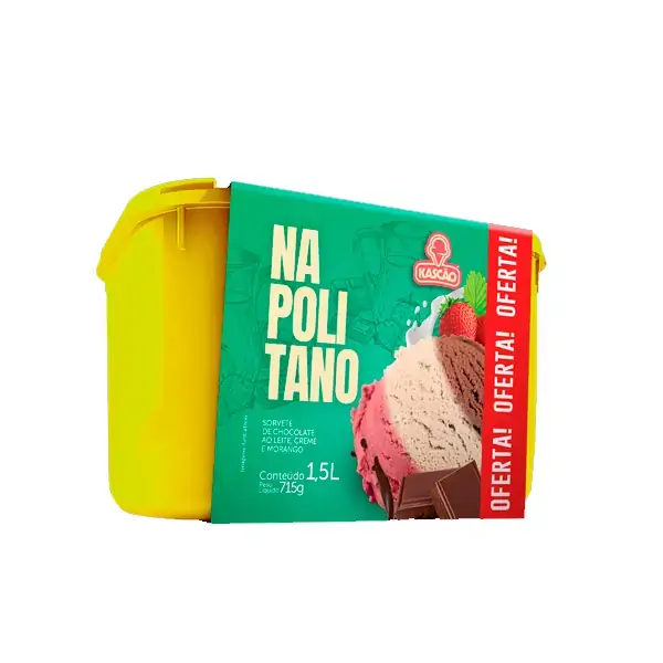 Sorvete Kascao Prom 1,5l Napolitano