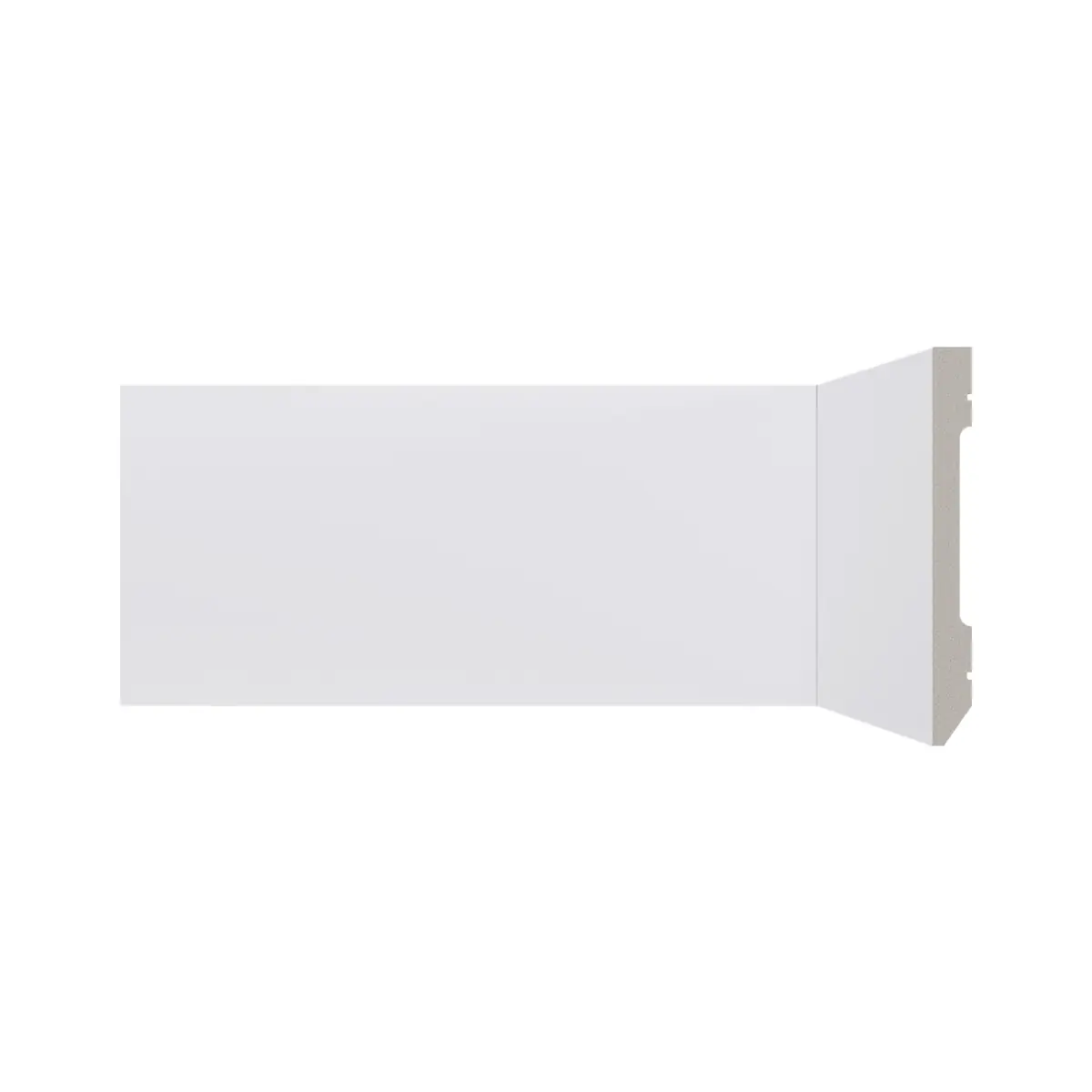 Rodapé De Poliestireno 10cm Liso Branco 2m - Santa Luzia