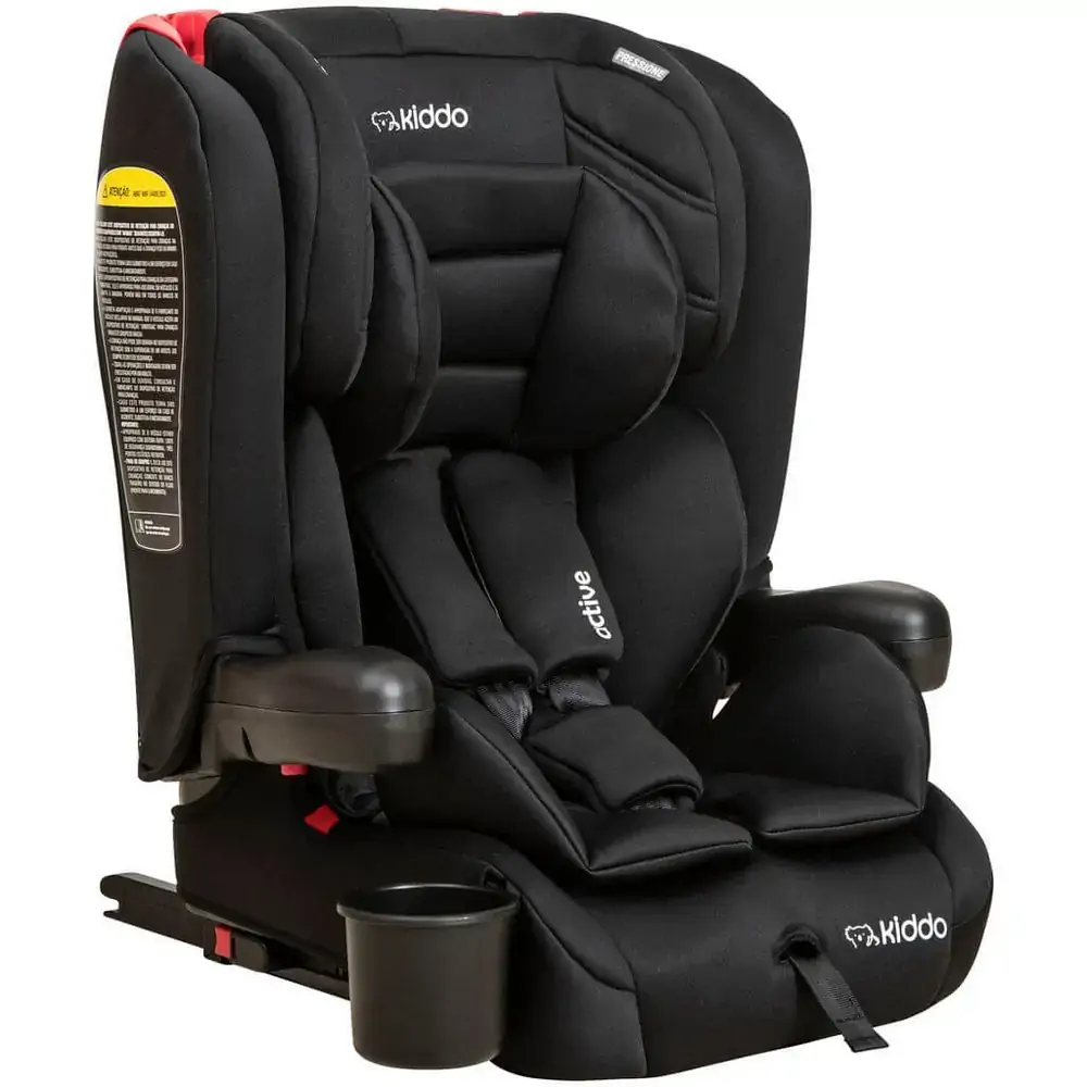 Cadeirinha de Carro Active com ISOFIX Preto Kiddo