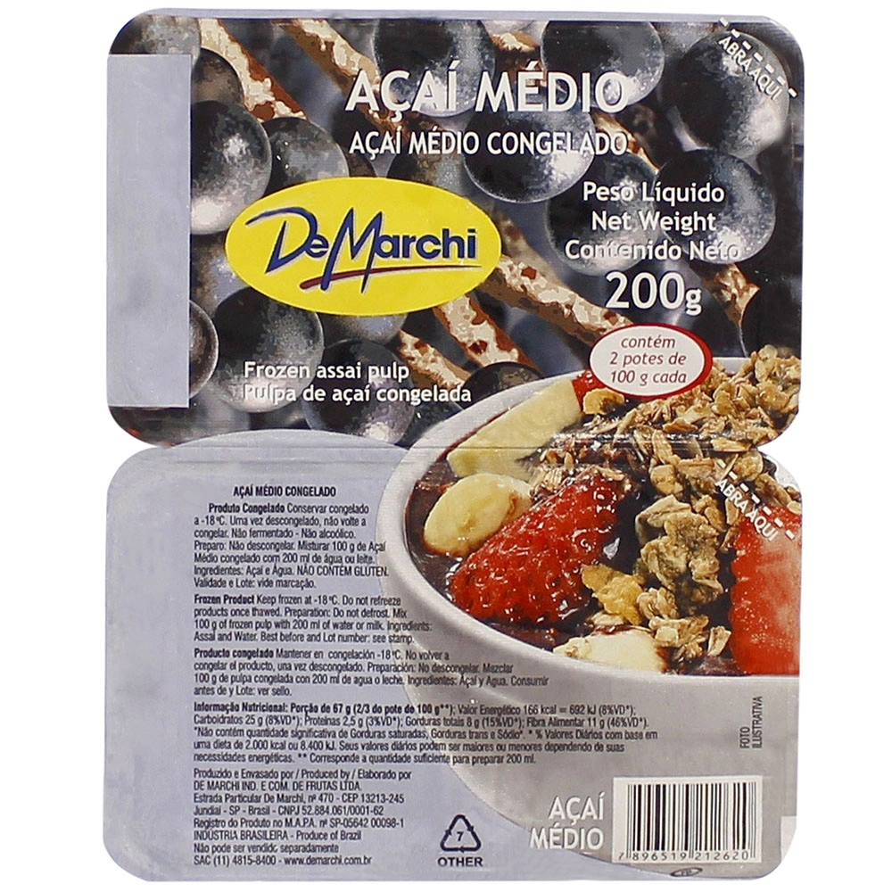 Polpa De Fruta Açai Demarchi