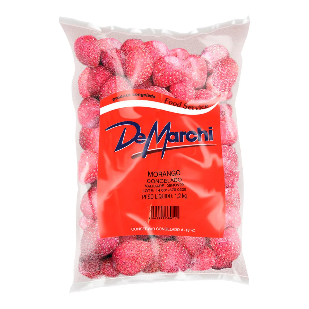 Morango Congelado De Marchi Pacote 1,2kg