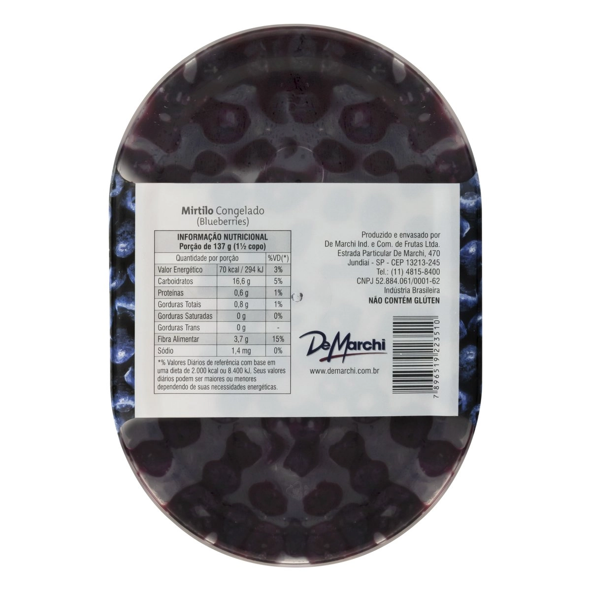 Mirtilo Congelado De Marchi Pouch 400g