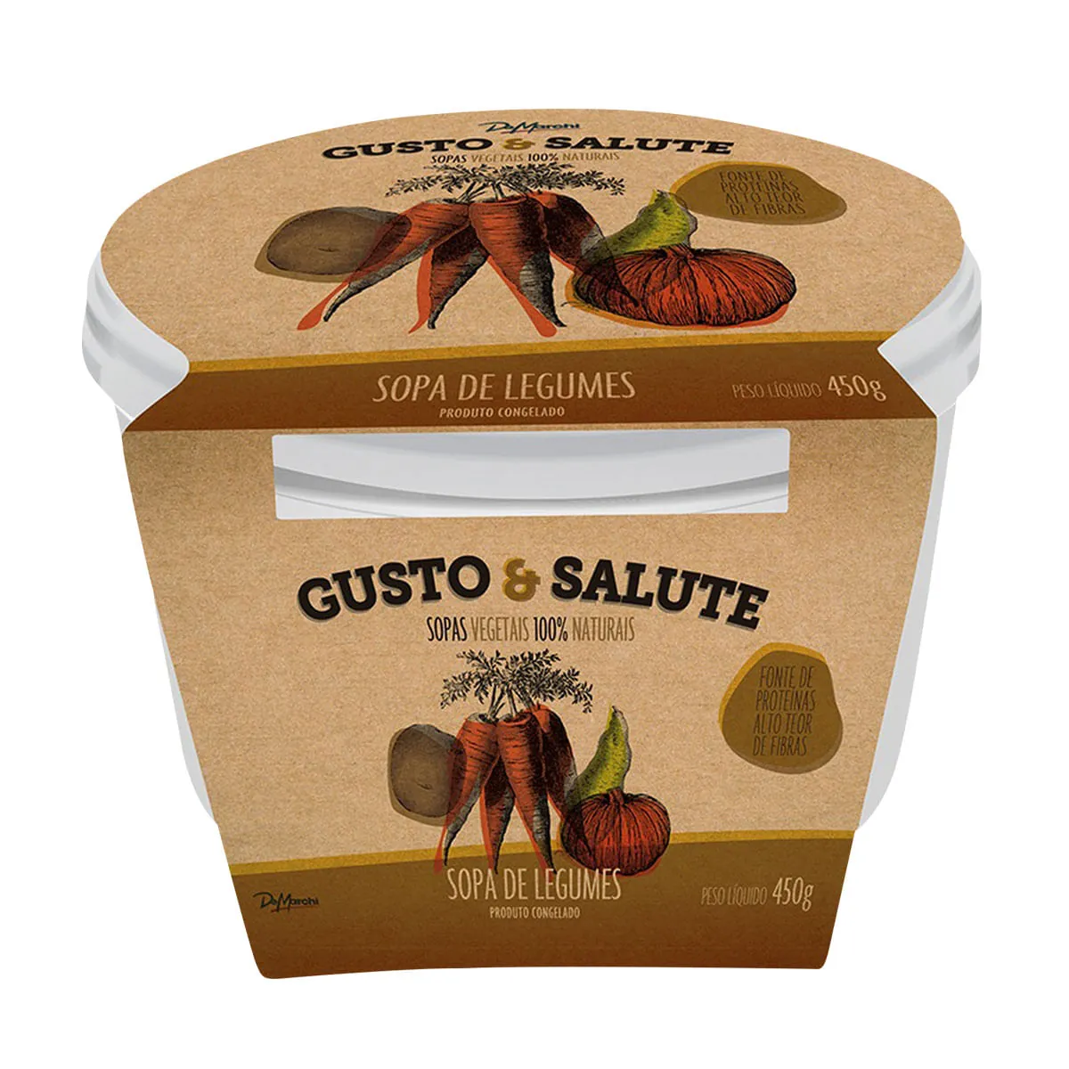 Sopa Congelada Legumes De Marchi Gusto Salute Pote 450g