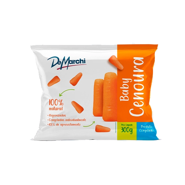 Cenoura Baby Congelada De Marchi Pacote 300g