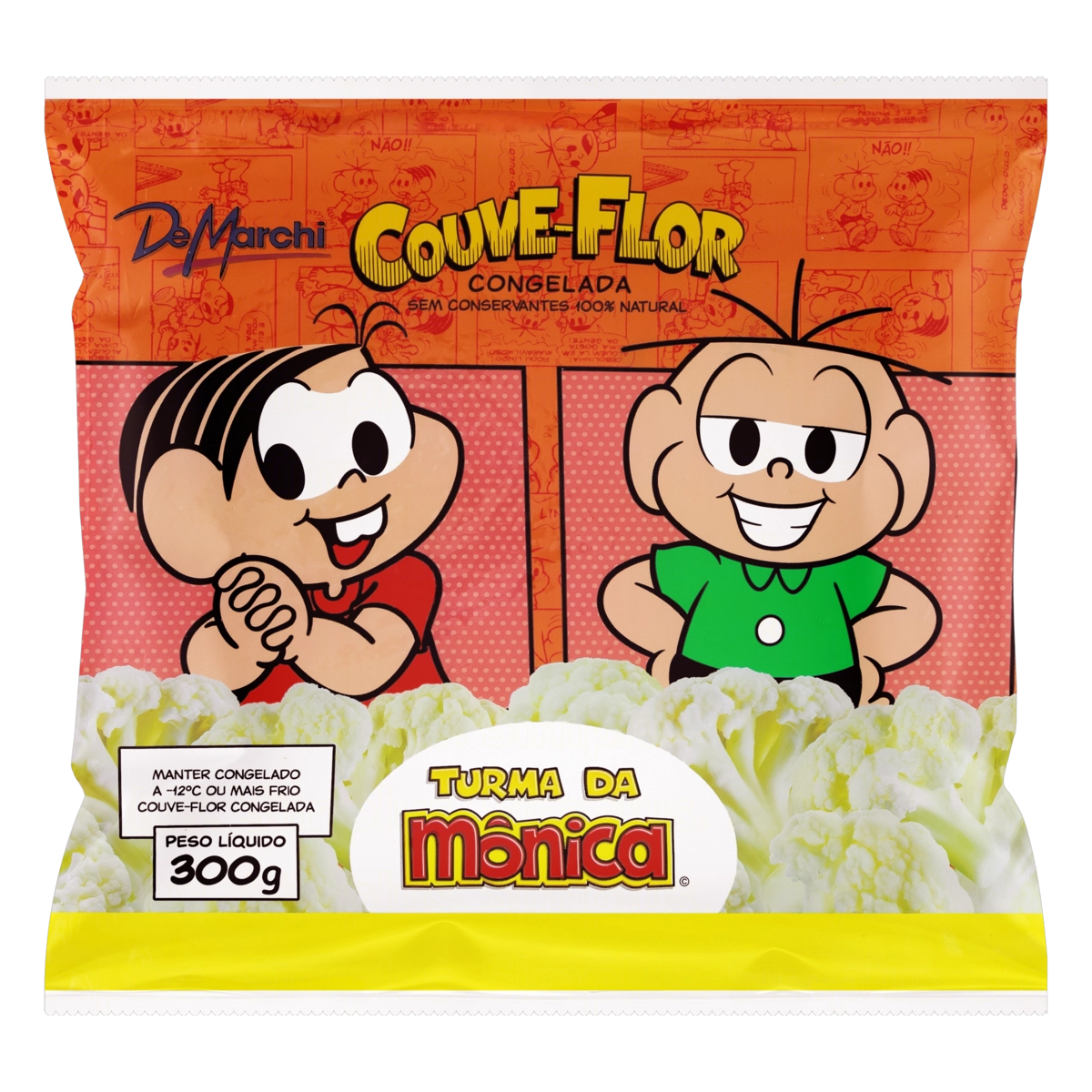 Couve Flor Congelada Turma Da Mônica De Marchi Pacote 300g